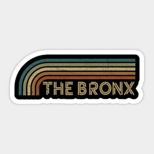 The Bronx Retro Stripes Sticker